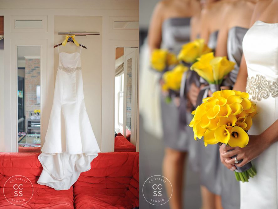 yellow wedding bouquets