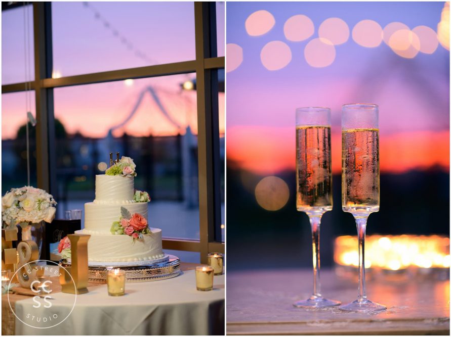 sunset wedding photos