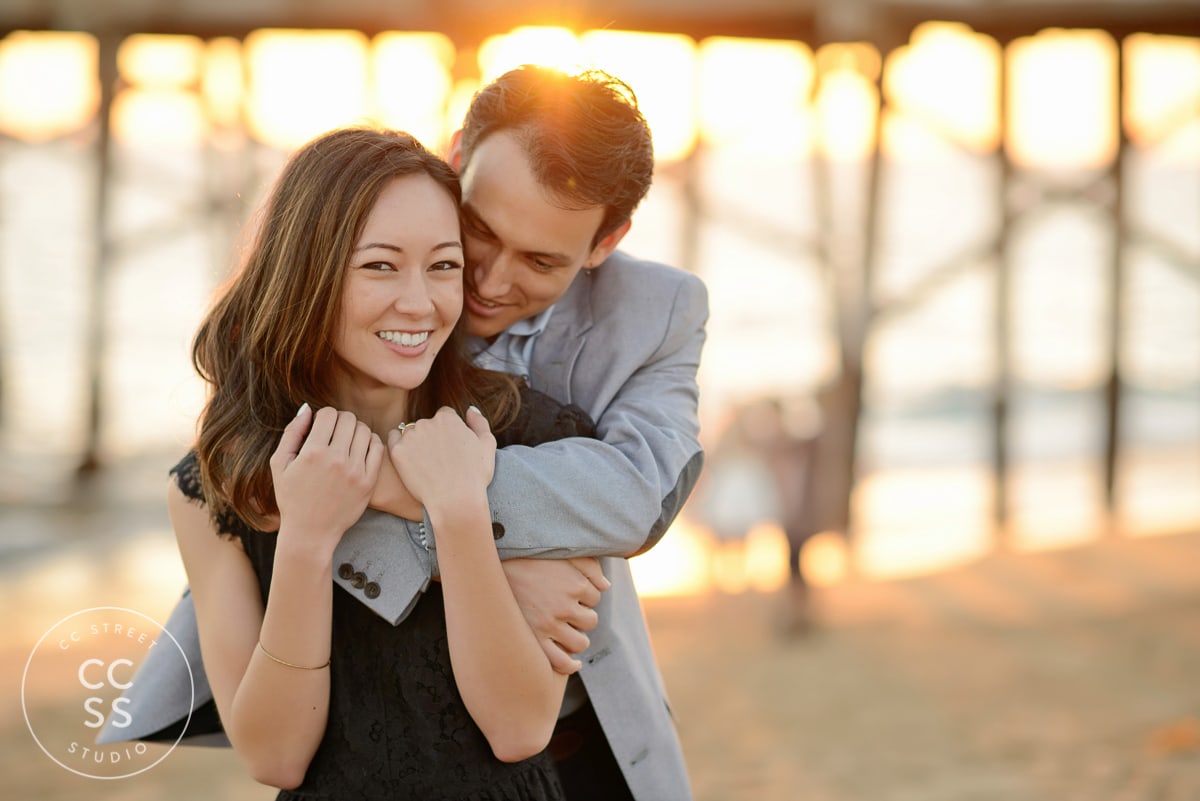 engagement session on beach