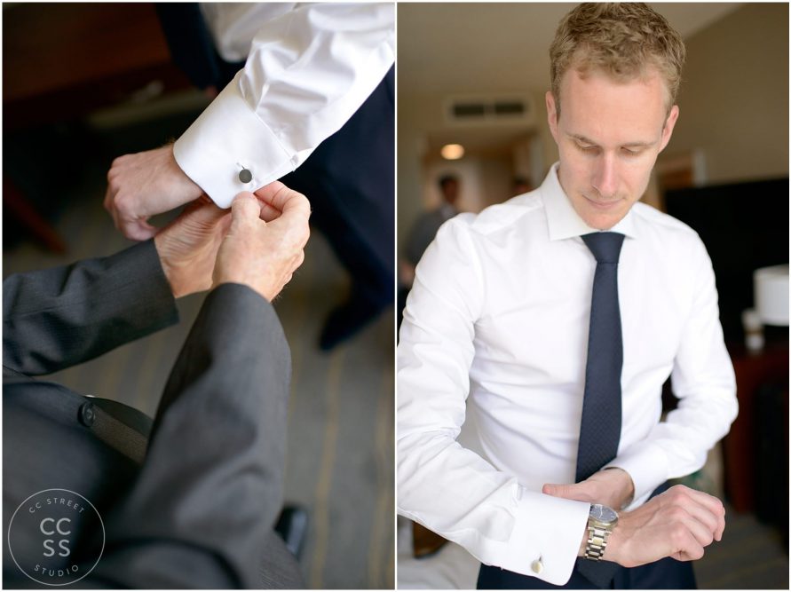 groom getting ready