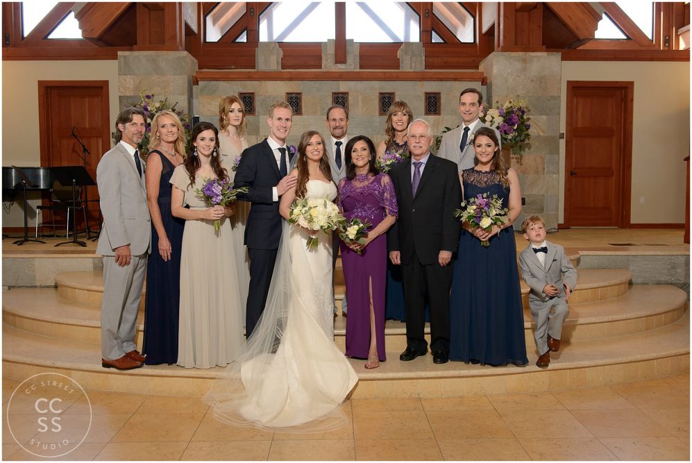 family photo in church