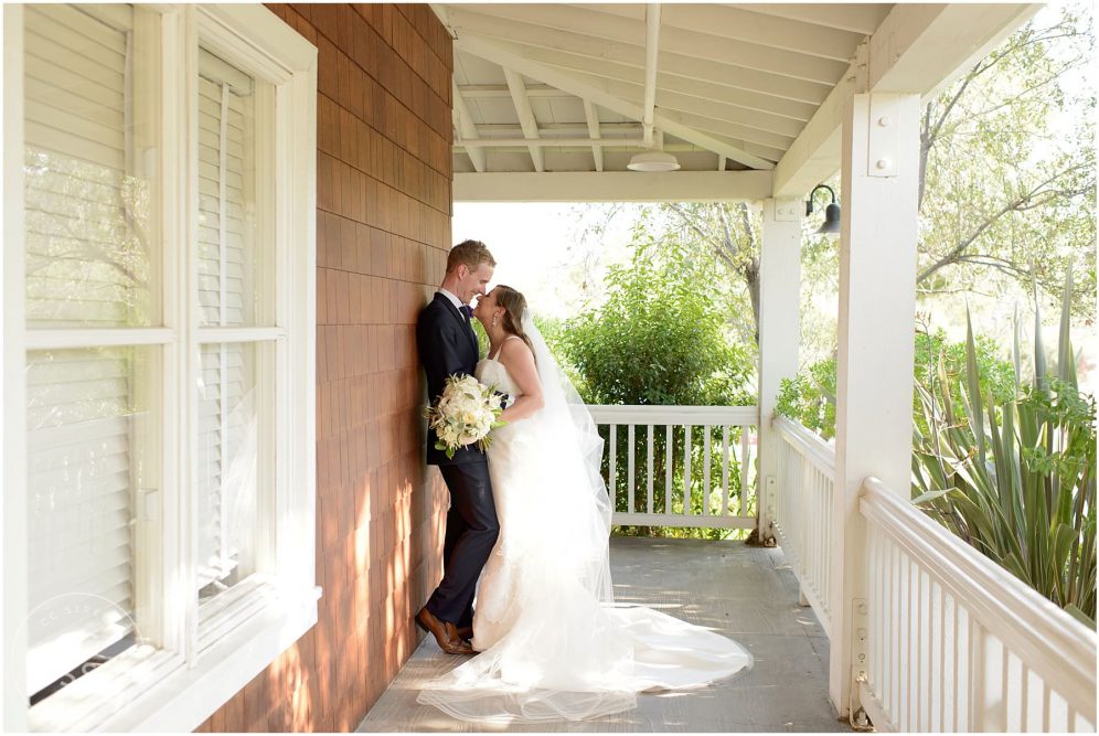 romantic bride and groom photo