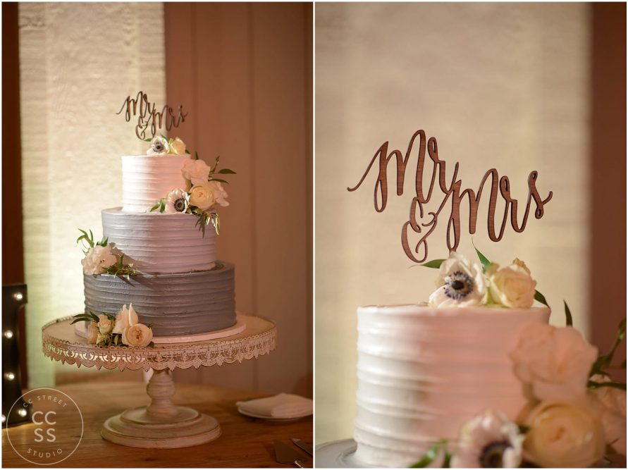 ombre wedding cake